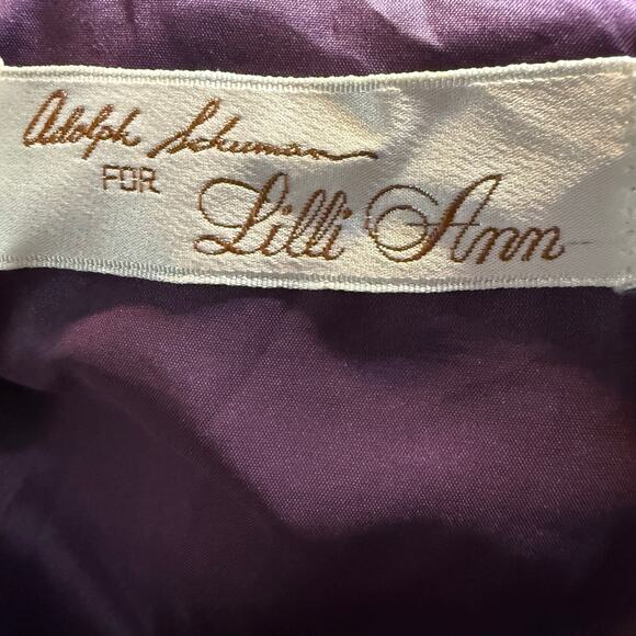 Lilli Ann Adolph Schuman Vintage 70s Purple Velvet Blazer, Tailored, Medium - Picture 6 of 7